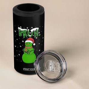 Funny Green Snowman Six Seven Meme 4 in 1 Can Cooler Tumbler Christmas Gift For Gen Z TS12 Print Your Wear