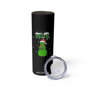 Funny Green Snowman Six Seven Meme Skinny Tumbler Christmas Gift For Gen Z TS12 Print Your Wear
