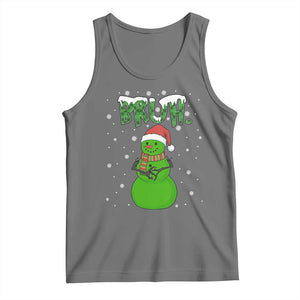 Funny Green Snowman Six Seven Meme Tank Top Christmas Gift For Gen Z TS12 Black Heather Print Your Wear