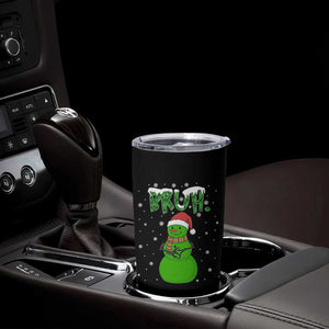 Funny Green Snowman Six Seven Meme Tumbler Cup Christmas Gift For Gen Z TS12 Print Your Wear