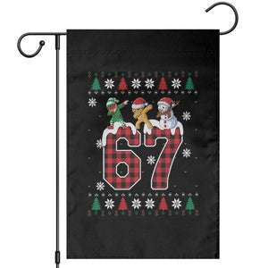 Funny Gen Z Alpha Ugly Xmas Gift Garden Flag Gingerbread Snowman Elf Dabbing TS12 Black Print Your Wear