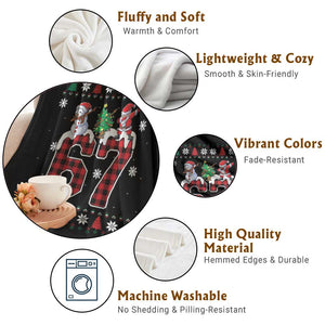 Six Seven Meme Snowman Santa Dab Throw Blanket Funny Christmas Ugly Sweater Gift TS12 Print Your Wear