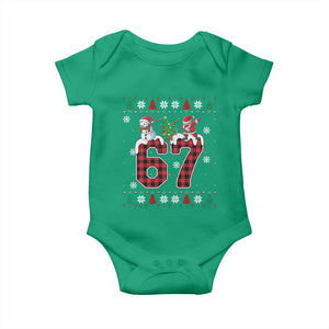 Six Seven Meme Snowman Santa Dab Baby Onesie Funny Christmas Ugly Sweater Gift TS12 Irish Green Print Your Wear