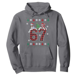 Six Seven Meme Snowman Santa Dab Hoodie Funny Christmas Ugly Sweater Gift TS12 Charcoal Print Your Wear