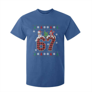 Six Seven Meme Snowman Santa Dab T Shirt For Kid Funny Christmas Ugly Sweater Gift TS12 Royal Blue Print Your Wear