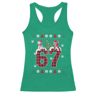 Six Seven Meme Snowman Santa Dab Racerback Tank Top Funny Christmas Ugly Sweater Gift TS12 Irish Green Print Your Wear