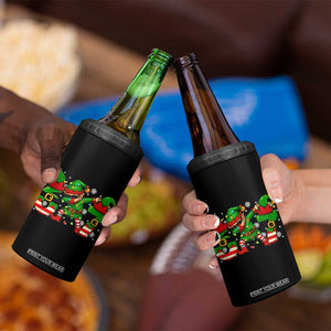 Funny Elf Dab Six Seven Meme 4 in 1 Can Cooler Tumbler Christmas Trending 67 Gift TS12 Print Your Wear