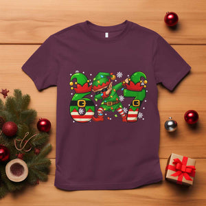 Funny Elf Dab Six Seven Meme T Shirt Christmas Trending 67 Gift TS12 Maroon Print Your Wear