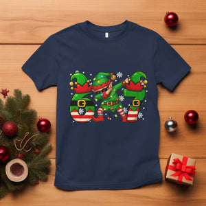 Funny Elf Dab Six Seven Meme T Shirt Christmas Trending 67 Gift TS12 Navy Print Your Wear