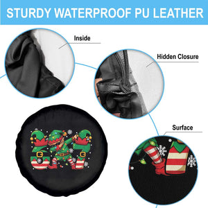 Funny Elf Dab Six Seven Meme Spare Tire Cover Christmas Trending 67 Gift TS12 Print Your Wear