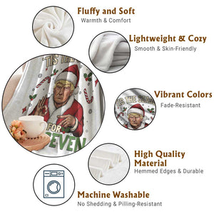 Funny Trump Patriotic Six Seven Meme Throw Blanket Tis The Season Christmas Gift TS12 Print Your Wear