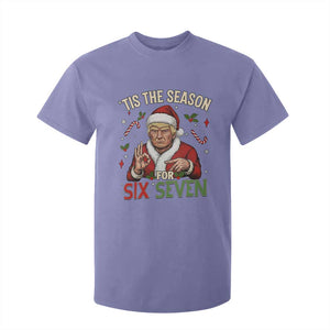 Funny Trump Patriotic Six Seven Meme T Shirt For Kid Tis The Season Christmas Gift TS12 Violet Print Your Wear