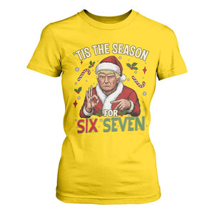Funny Trump Patriotic Six Seven Meme T Shirt For Women Tis The Season Christmas Gift TS12 Daisy Print Your Wear