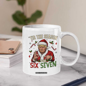 Funny Trump Patriotic Six Seven Meme Coffee Mug Tis The Season Christmas Gift TS12 Print Your Wear