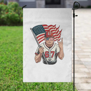 Funny Trump Patriotic 67 Meme Garden Flag Six Seven Gen Alpha Slang Gift TS12 Print Your Wear