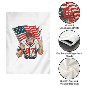 Funny Trump Patriotic 67 Meme Garden Flag Six Seven Gen Alpha Slang Gift TS12 Print Your Wear