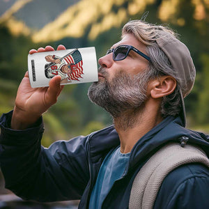 Funny Trump Patriotic 67 Meme 4 in 1 Can Cooler Tumbler Six Seven Gen Alpha Slang Gift TS12 Print Your Wear