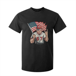 Funny Trump Patriotic 67 Meme T Shirt For Kid Six Seven Gen Alpha Slang Gift TS12 Black Print Your Wear