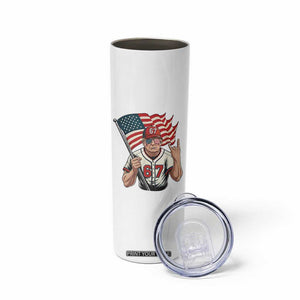 Funny Trump Patriotic 67 Meme Skinny Tumbler Six Seven Gen Alpha Slang Gift TS12 Print Your Wear