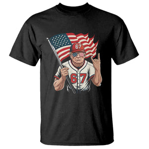 Funny Trump Patriotic 67 Meme T Shirt Six Seven Gen Alpha Slang Gift TS12 Black Print Your Wear