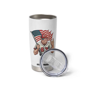 Funny Trump Patriotic 67 Meme Tumbler Cup Six Seven Gen Alpha Slang Gift TS12 Print Your Wear