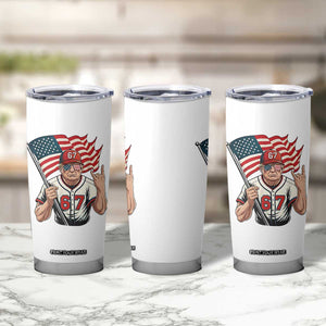 Funny Trump Patriotic 67 Meme Tumbler Cup Six Seven Gen Alpha Slang Gift TS12 Print Your Wear