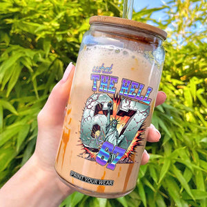 Funny Statue Of Liberty Six Seven Meme Glass Can What The Hell Is 67 Gift TS12 White Print Your Wear