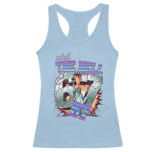 Funny Statue Of Liberty Six Seven Meme Racerback Tank Top What The Hell Is 67 Gift TS12 Light Blue Print Your Wear