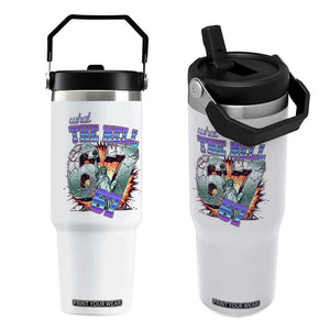 Funny Statue Of Liberty Six Seven Meme Flip Straw Tumbler What The Hell Is 67 Gift TS12 One Size: 30 oz White Print Your Wear