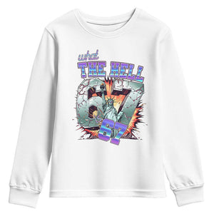 Funny Statue Of Liberty Six Seven Meme Youth Sweatshirt What The Hell Is 67 Gift TS12 White Print Your Wear