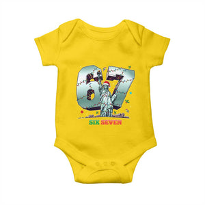 Statue Of Liberty Six Seven Meme Baby Onesie Trendy Gen Z Christmas Gift TS12 Daisy Print Your Wear