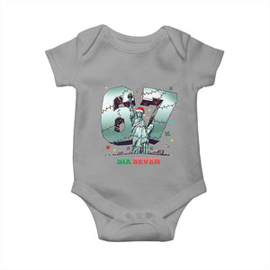 Statue Of Liberty Six Seven Meme Baby Onesie Trendy Gen Z Christmas Gift TS12 Sport Gray Print Your Wear