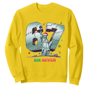 Statue Of Liberty Six Seven Meme Sweatshirt Trendy Gen Z Christmas Gift TS12 Daisy Print Your Wear