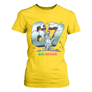 Statue Of Liberty Six Seven Meme T Shirt For Women Trendy Gen Z Christmas Gift TS12 Daisy Print Your Wear