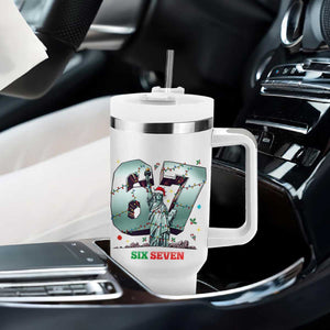 Statue Of Liberty Six Seven Meme Tumbler With Handle Trendy Gen Z Christmas Gift TS12 Print Your Wear