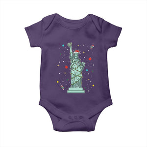 Statue Of Liberty Six Seven Meme Baby Onesie Gen Alpha 67 Trend Christmas Gift TS12 Purple Print Your Wear
