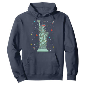 Statue Of Liberty Six Seven Meme Hoodie Gen Alpha 67 Trend Christmas Gift TS12 Navy Print Your Wear