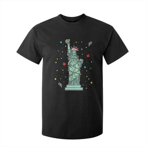 Statue Of Liberty Six Seven Meme T Shirt For Kid Gen Alpha 67 Trend Christmas Gift TS12 Black Print Your Wear