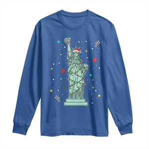 Statue Of Liberty Six Seven Meme Long Sleeve Shirt Gen Alpha 67 Trend Christmas Gift TS12 Royal Blue Print Your Wear