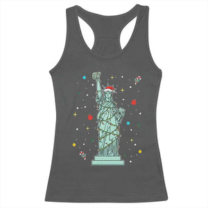 Statue Of Liberty Six Seven Meme Racerback Tank Top Gen Alpha 67 Trend Christmas Gift TS12 Dark Heather Print Your Wear