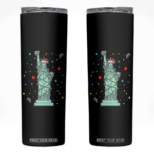 Statue Of Liberty Six Seven Meme Skinny Tumbler Gen Alpha 67 Trend Christmas Gift TS12 Black Print Your Wear
