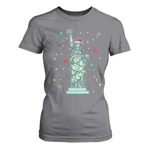 Statue Of Liberty Six Seven Meme T Shirt For Women Gen Alpha 67 Trend Christmas Gift TS12 Charcoal Print Your Wear