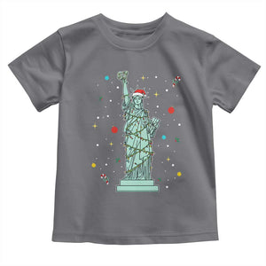 Statue Of Liberty Six Seven Meme Toddler T Shirt Gen Alpha 67 Trend Christmas Gift TS12 Charcoal Print Your Wear