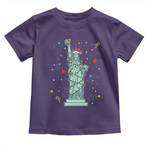 Statue Of Liberty Six Seven Meme Toddler T Shirt Gen Alpha 67 Trend Christmas Gift TS12 Purple Print Your Wear