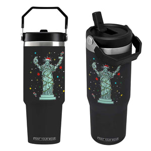 Doot Doot 67 Statue Of Liberty Flip Straw Tumbler Funny Gen Alpha 67 Trend Christmas Gift TS12 One Size: 30 oz Black Print Your Wear