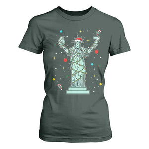Doot Doot 67 Statue Of Liberty T Shirt For Women Funny Gen Alpha 67 Trend Christmas Gift TS12 Dark Forest Green Print Your Wear