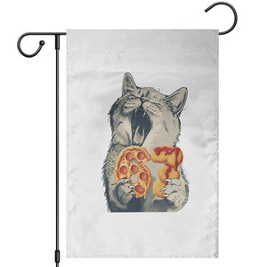 Six Seven Meme Cat 67 Pizza Nugget Garden Flag Funny Gen Alpha 67 Trend Gift TS12 White Print Your Wear