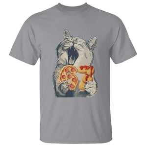 Six Seven Meme Cat 67 Pizza Nugget T Shirt Funny Gen Alpha 67 Trend Gift TS12 Sport Gray Print Your Wear