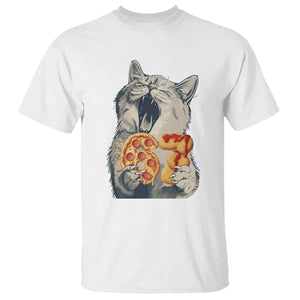 Six Seven Meme Cat 67 Pizza Nugget T Shirt Funny Gen Alpha 67 Trend Gift TS12 White Print Your Wear