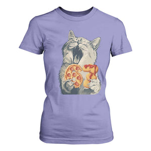 Six Seven Meme Cat 67 Pizza Nugget T Shirt For Women Funny Gen Alpha 67 Trend Gift TS12 Violet Print Your Wear